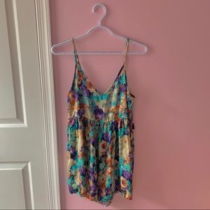 Watercolor Floral Romper
